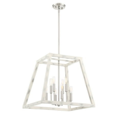 

Designers Fountain Rhode Coastal Weathered White 8 Light Foyer 94958-CWW