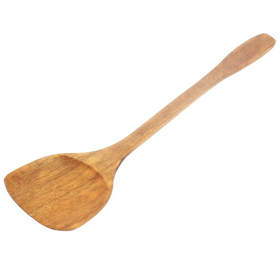 Unique Bargains 39CM Length Wood Handmade Kitchen Cooking Egg Pancake Turner Natural Spatula