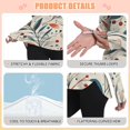 thumbnail image 4 of FORMRS Womens Long Sleeve Shirts UPF 50+ Sun Protection Quick Dry Fishing Hiking Tops, Size S-2XL, Beige Whimsical Leaves, 4 of 8