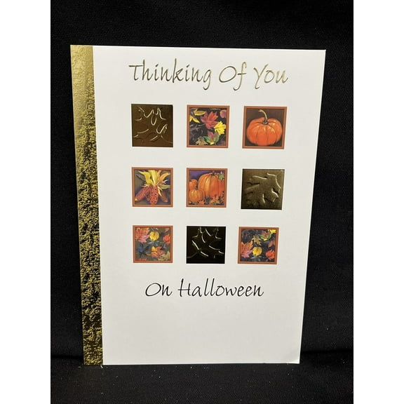 Thinking of You On Halloween Greeting Card w/Envelope