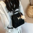 thumbnail image 4 of Bolso de hombro para mujer 2024 versátil nuevo pequeño cuadrado de piel de vaca genuina con forma oblicua, de moda, de cuero curtido vegetal, 4 of 4