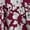 Seedpod Geo Rich Burgundy, variant on Women's Tiered Midi Dress with Flutter Sleeves, Sizes XS-XXXL