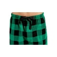 thumbnail image 2 of Apparonia Conjunto de Pijamas para Hombre Pijamas de Algodón con Cuello con Muescas para Hombre Ropa de Dormir de Manga Larga para Hombre con Bolsillos y Parte Delantera Fly Cuadros Verde Navidad L, 2 of 7