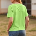 thumbnail image 4 of ADSSDQ Womens Short Sleeve Tops Summer T Shirts Round Neck Causal Fashion Basic Tee Loose Fit Blouses Green L, 4 of 7