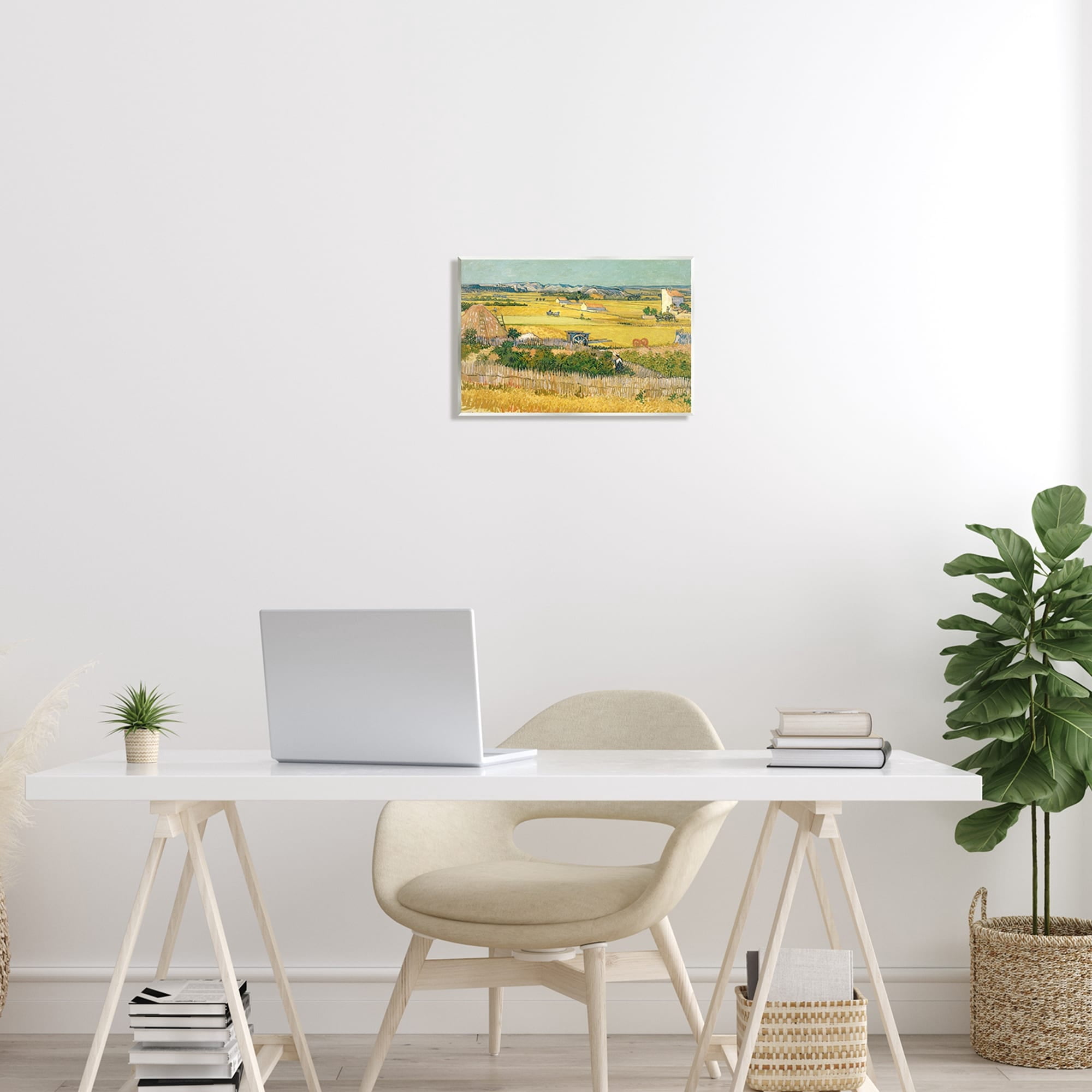 Stupell Industries The Harvest Vincent van Gogh Classic Painting Painting Unframed Art Print Wall Art, Design by one1000paintings