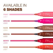 Palladio Lip Stain, Hydrating and Waterproof Formula, Matte Color Look, Longlasting All Day Wear Lip Color, Smudge Proof Natural Finish, Precise Chisel Tip Marker, Orchid