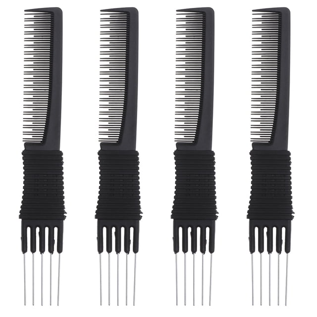 CRAFTHROU 4Ud Peine Negro De Para Peluquería Uso Y Estilo Personal