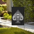 thumbnail image 4 of Skull Ace Of Spades Garden Flag 12.5"X18" Outdoor Indoor Garden Decor Porch Banner Sign With Grommets Uv Fade Resistant, 4 of 8