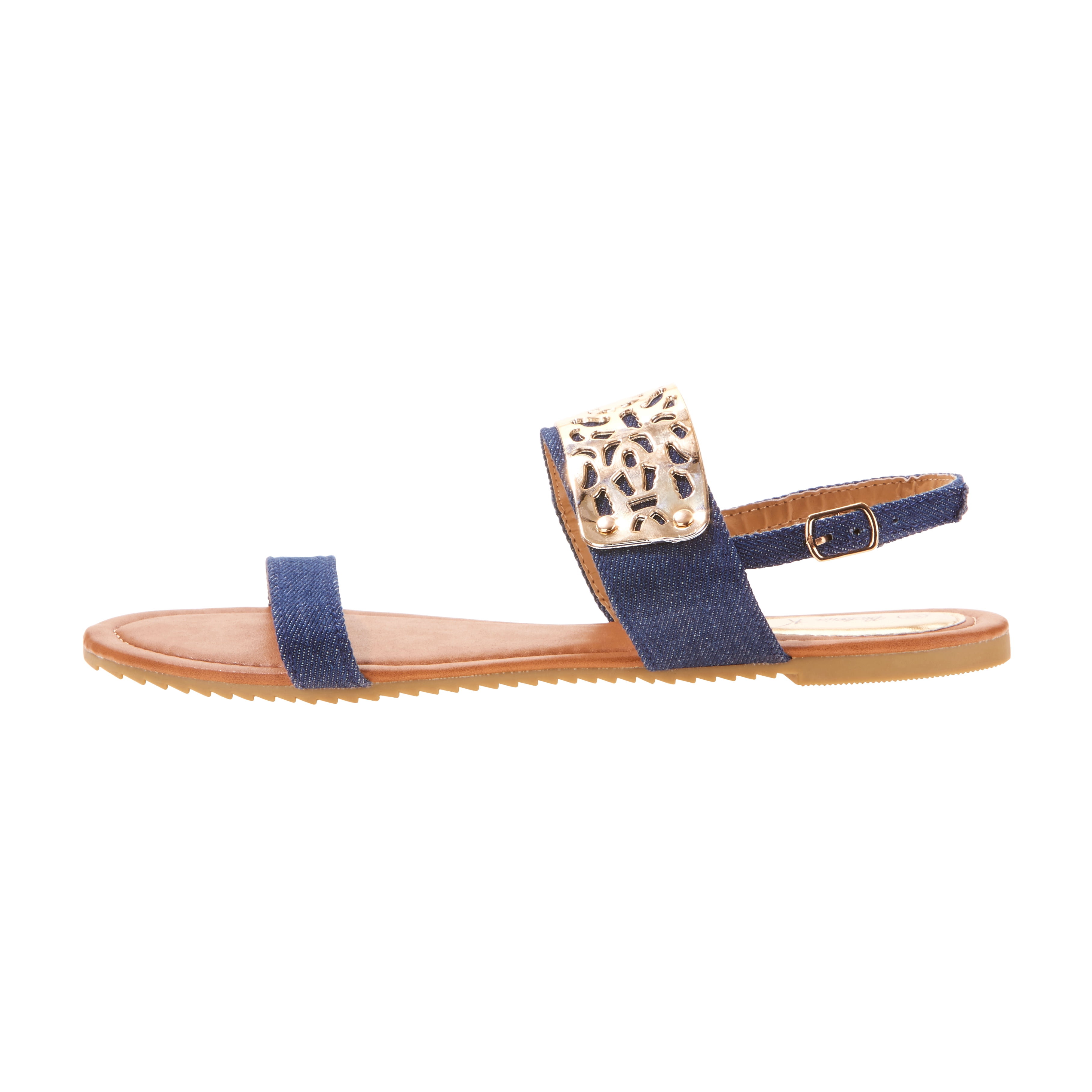 Victoria K Women's Gold Cuff Fashion Sandals