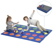 SoftZone® Rainbow Dot N' Roll Activity Mat-Twisting Game with Giant Foam Dice