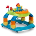 thumbnail image 5 of Andador de actividad 4 en 1 Delta Children Lil' Play Station Rocker Centro de actividades Gorila Altura ajustable del asiento Color azul, 5 of 5