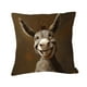 thumbnail image 2 of Short Lint Pillow Cover 18inch Cute Two Donkeys Embroidery Decorative Throw Pillowcase For Sofa Bedroom Living Room Home Decoration, 2 of 6