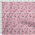 thumbnail image 4 of Soimoi Animal Skin Printed, Cotton Fleece, Fabric by The Yard Sewing DIY Stretch Fabric 56 Inches Wide, WarmFabric for Hats, Coats, Gloves, Blankets, Pink & White, 4 of 5