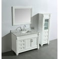 thumbnail image 5 of Design Element Hudson 48" Single Sink Bathroom Vanity Set in White with Carrara Marble Top and 65" Linen Tower Cabinet, 5 of 12
