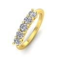 thumbnail image 3 of 1.00ctw Diamond Five Stone Band in 14k Yellow Gold (G-H, I2), 3 of 5