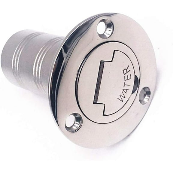 ABPETE  boat gas cap,Water Deck Fill/Filler with Keyless Cap Marine 316 Stainless Steel Hardware Boat Yacht Caravan(38mm)