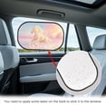 thumbnail image 4 of Yuyamidu Horse Car Window Shade Snowfield Auto Side Window Sunshades Blocks Sun and Heat 2 Pack Vehicle Car Side Window Sun Shield Car Interior Accessories Decor, 4 of 7