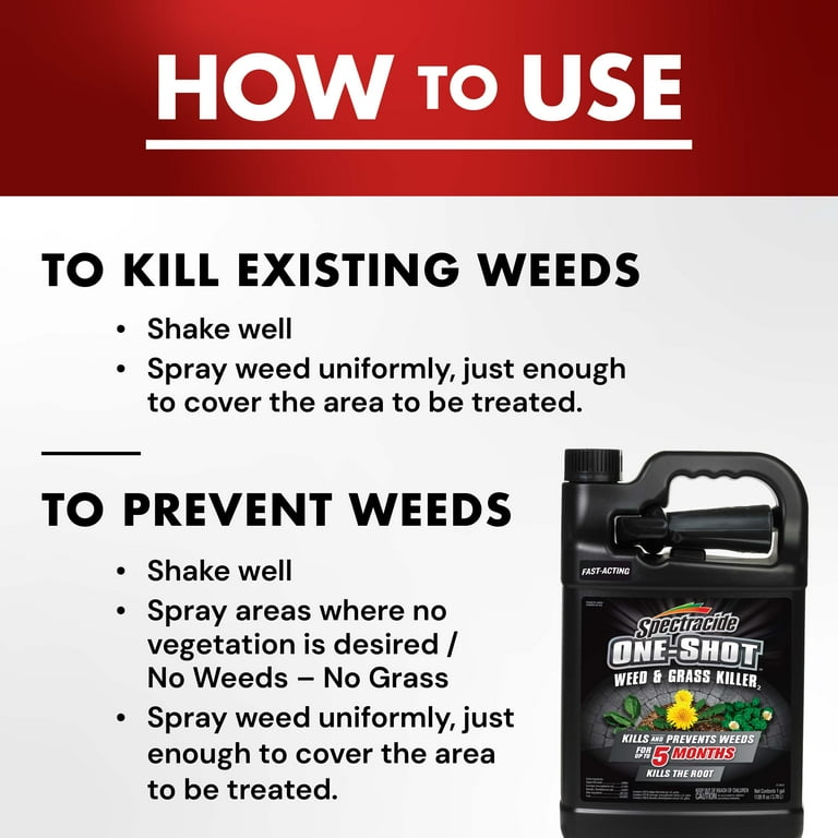 Spectracide One Shot Weed & Grass Killer Ready-to-Use Spray, 1