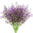thumbnail image 2 of Zukuco 6 Bundles Artificial Baby Breath Flowers for Outdoor Fake Flowers Babybreath Bulk Faux Flower Bouquets for Harvest Festival Home Window Box Décor (Purple), 2 of 8