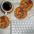 thumbnail image 5 of Thirstystone "Kokopelli" Round 4-Pack Absorbent Stone Coasters, 5 of 7
