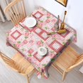 thumbnail image 2 of Pioneer Flower Floral Print Pattern Square Tablecloth, Waterproof Wipeable Spillproof Washable Table Cover for Home Kitchen Party Decor, 42"x42", 2 of 6