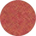 thumbnail image 1 of Ahgly Company Machine Washable Indoor Round Transitional Bright Orange Area Rugs, 4' Round, 1 of 7