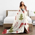 thumbnail image 5 of ZICANCN Throw Blanket Colorful Christmas Motifs , Couch Ultra Soft Micro Fleece Sofa Bed Camping Travel Blanket for Adults, 50"x40", 5 of 8