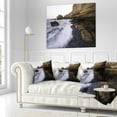 thumbnail image 3 of Designart Rolling Stones at Beach - Seashore Photo Throw Pillow - 16x16, 3 of 5