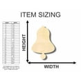 thumbnail image 2 of Unfinished Wood Bell Shape - Craft - up to 46" DIY 46" / 1/2", 2 of 3