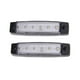 thumbnail image 1 of 2pcs 12V 6 LED Liquidación Camión Remolque Luz trasera Indicadores de marcador lateral Lámpara de luz Luces pequeñas Luces de borde Luces de señal (blanco), 1 of 6