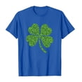 thumbnail image 4 of Generic Women's St. Patrick's Day Tee Glitter Shamrock Lucky Clover Short Sleeve Casual Irish Celebration Parade Top, 4 of 4
