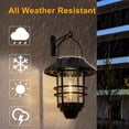 thumbnail image 6 of Solar Lantern Outdoor Lights, Hanging Wireless Waterproof Lantern Lights with Wall Mount Kit for Garden Porch Fence 2 Pack, 6 of 7