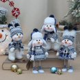thumbnail image 3 of MAIMAI más vendidos lindo Navidad nueva muñeca de tela azul lindo columpio de esquí adorno de muñeco de nieve adorno regalo de vacaciones para niños, 3 of 4