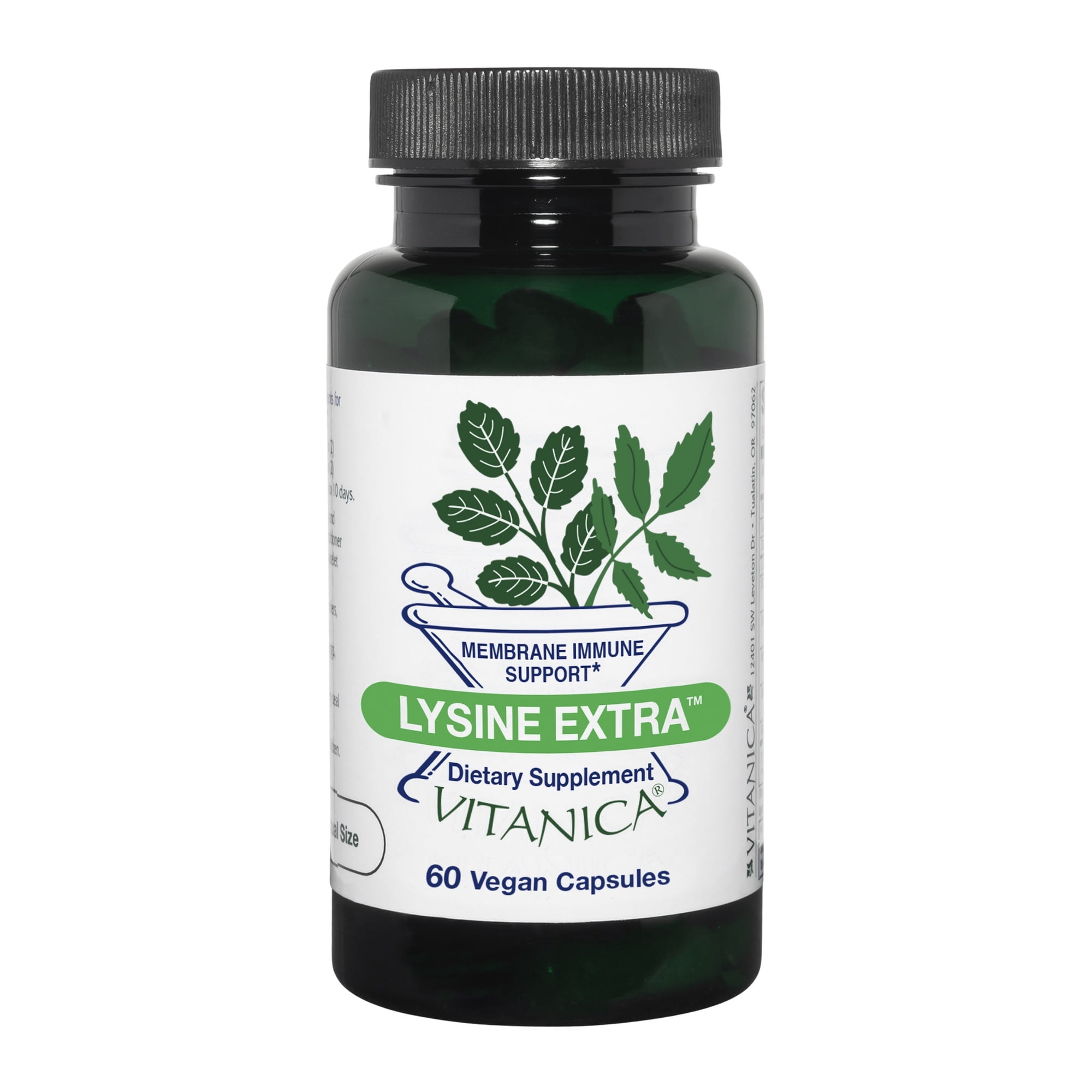 Vitanica Lysine Extra, Immune System Support, Vegan, 60 Capsules