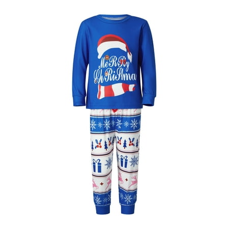 

SAYOO Christmas Family Matching Pajamas，Top and Plaid Pants Pajamas Unisex