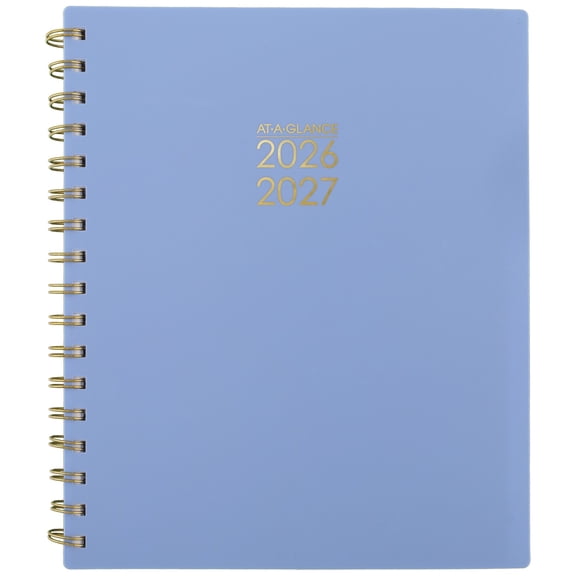 AT-A-GLANCE Harmony Academic 2026-2027 Weekly Monthly Planner Blue Aura Medium 7