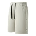 thumbnail image 3 of Bermuda Shorts for Men Summer Casual Elastic Waist Wide Straight Leg Relaxed Fit Waterproof Shorts with Pockets, 3 of 5