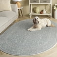 thumbnail image 3 of Safavieh Reflection Dolkar Oriental Area Rug, Light Gray/Cream, 5'1" x 7'6" Oval, 3 of 12