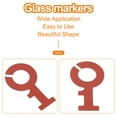 thumbnail image 4 of 10Pcs Wine Glass Charm, Silicone Wine Glass Markers for Champagne Flute Cocktails Brown Number 0-9, 4 of 6