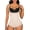 Beige, variant on PRETTY Shapewear for Women Tummy Control Fajas Colombianas Body Shaper Zipper Open Bust Bodysuit