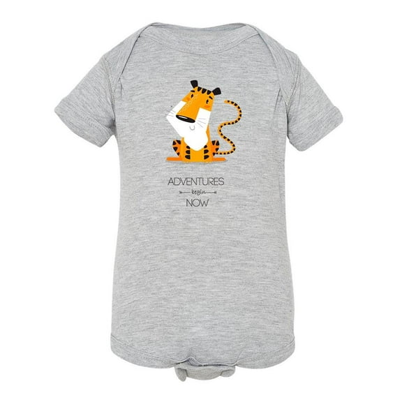 Adventures Begin Now Cute Tiger Bodysuit Infant -Image by Shutterstock,  24 Months