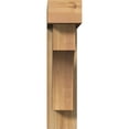 thumbnail image 2 of Ekena Millwork 6"W x 24"D x 24"H Westlake Block Rough Sawn Bracket w/ Offset Brace, Western Red Cedar, 2 of 25