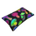 thumbnail image 3 of Daiia Bright Mushrooms Bedding Waterproof Pillow Protector Zippered Queen – Bed Bug Proof Pillow Encasement-20"x30", 3 of 9