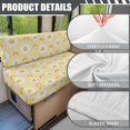 thumbnail image 6 of Uorisanigo RV Dinette Cushion Covers Cute Daisy Yellow Camper Dinette Seat Covers Washable Sofa Furniture Protector for RV Camper Camping Accessories Include 1 Backrest & 1 Bench Covers, 6 of 7