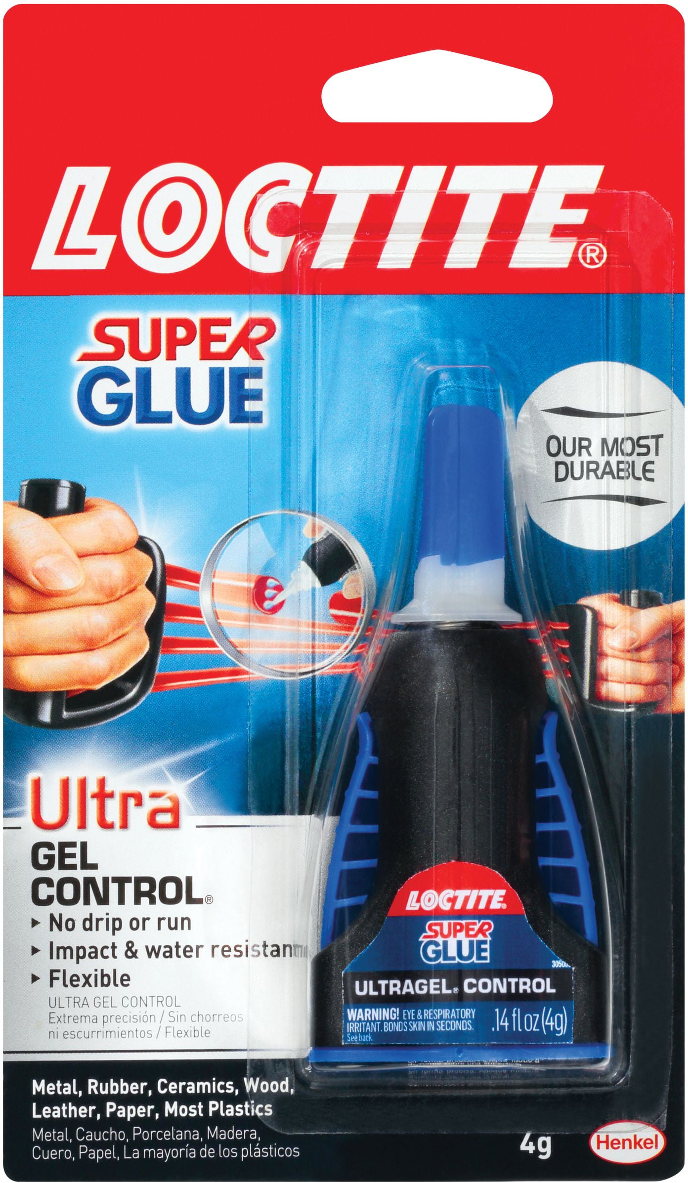 Loctite Super Glue Ultra Gel Control, 0.14 fl oz Bottle