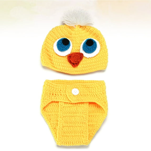 MUSEYA 1 Set Infant Crochet Costume Woolen Yarn Newborn Photo Shoot Props 19x7.5x5.9in