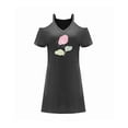 thumbnail image 1 of Vestido clásico de verano con hombros descubiertos para mujer, para vacaciones, oficina, desplazamientos SG, 1 of 7