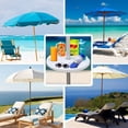 thumbnail image 4 of ShadeMart 17" Beach Umbrella Table Tray with 4 Cup Holders, 4 Snack Compartments, 4 of 5