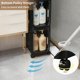 thumbnail image 4 of Gabinete de almacenamiento estrecho delgado con ruedas móviles, organizador de baño alto para espacios pequeños, 2 niveles blanco, 4 of 7