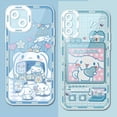 thumbnail image 2 of Sanrio Kulomi Cinnamorol funda de teléfono para iPhone 15 14 Pro Max 13 12 Mini 11 Pro XR XS X 8 7 6 6S Plus SE 2020 funda de silicona suave, 2 of 5